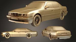 3D printable model – BMW 7 Series 1989
