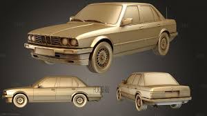3D printable model – BMW 3-Series E30 Convertible 1990