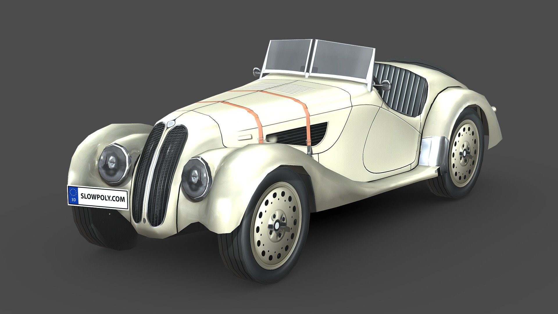 3D printable model – BMW 328 ROADSTER 1936
