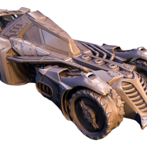 3D printable model – Batmobile