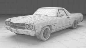 3D printable model – Chevrolet 1970 El Camino SS