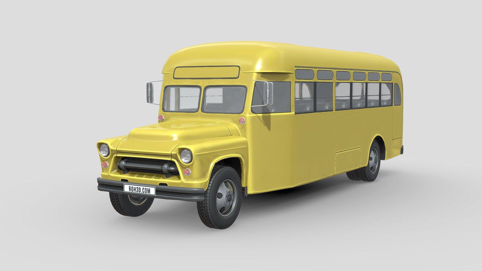 3D printable model – Chevrolet 6700 School Bus 1956