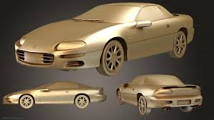 3D printable model – Chevrolet Camaro Mk4 coupe 2000