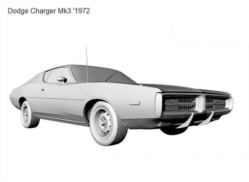 3D printable model – Dodge Charger 1972