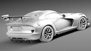 3D printable model – Dodge Viper ACR 2016