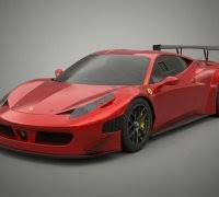 3D printable model – Ferrari 458 GT3