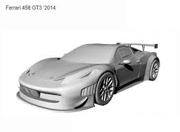 3D printable model – Ferrari 458 GT3