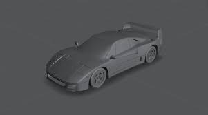 3D printable model – Ferrari F40