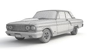 3D printable model – Ford Fairlane Thunderbolt 1964