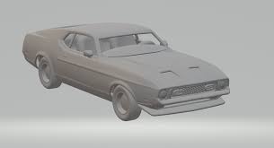 3D printable model – Ford Mustang Mach1 1971