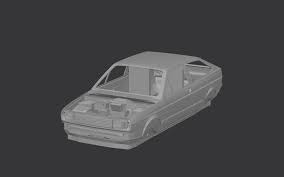 3D printable model – Gol GTI