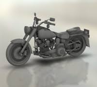 3D printable model – Harley Davidson Fat Boy 1991