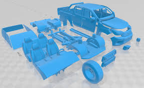 3D printable model – Hilux Doublecab Chasis