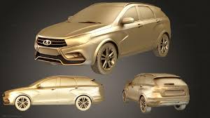 3D printable model – Lada Vesta Cross 2015