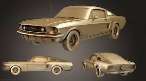 3D printable model – Mustang random