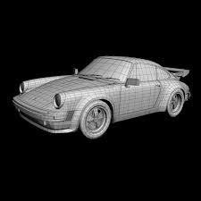 3D printable model – Porsche 911 Turbo Coupe 2000