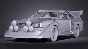 3D printable model – Quattro Sport S1 1985