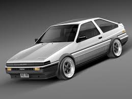 3D printable model – Toyota Corolla Trueno (AE86) - 1983-1987