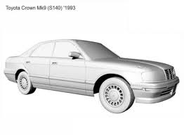 3D printable model – Toyota Crown (Mk9) (S140) 1993