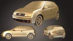 3D printable model – Volkswagen Polo Mk4 hatchback 2001