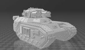 3D printable model – Vulcan Tank Macharius